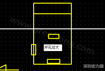 PCB設計時后焊元件焊盤開孔過大容易使焊錫流進插座造成短路。